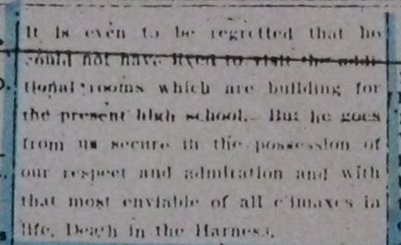 The Evening Record 2 The Death Of Nelson Haas 2 Continued December 29, 1905